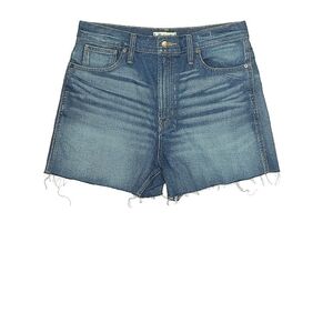 Madewell Blue Jean Shorts High-Waisted Cut-Off